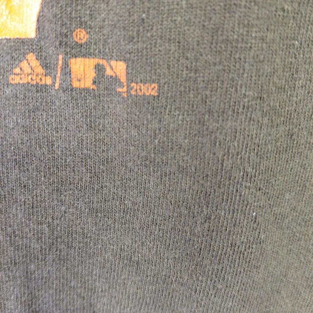Vintage 2002 Adidas San Francisco Giants MLB T-Shirt Mens Medium Faded Black SF